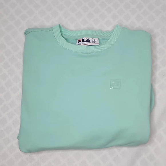 Fila Mint Green Sweatshirt with Side Pockets Size Small - Picture 9 of 10